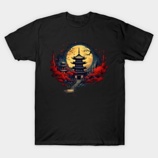 Japanese Shinto Shrine Pagoda T-Shirt